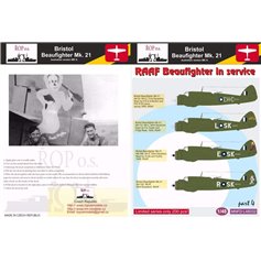 Ropos 1:48 Kalkomanie do Bristol Beaufighter Mk.21 - RAAF BEAUFIGHTER IN SERVICE