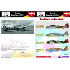 Ropos 1:48 Kalkomanie do Bristol Beaufighter Mk.X - BEAUFIGHTER FOREIGN MINISTRY