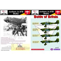 Ropos 1:48 Kalkomanie do Junkers Ju-87B Stuka - BATTLE OF BRITAIN