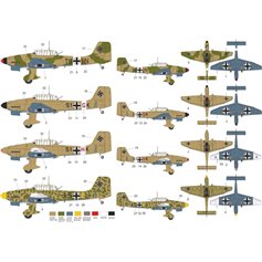 Ropos 1:48 Kalkomanie do Junkers Ju-87B Stuka - STUKAS OVER THE AFRICA BATTLEFILED