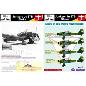 ROP o.s. MNFDL48044 1:48 Junkers Ju-87B Stuka - Stuka in the Regia Aeronautica
