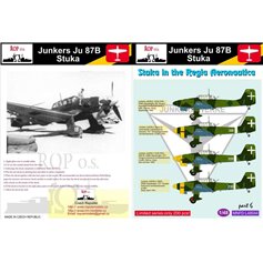 Ropos 1:48 Kalkomanie do Junkers Ju-87B Stuka - STUKA IN THE REGIA AERONAUTICA