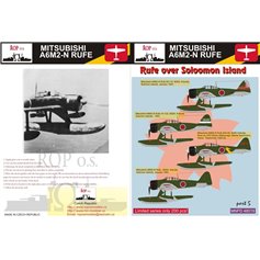 Ropos 1:48 Kalkomanie do Mitsubishi A6M2-N Rufe - RUFE OVER SOLOMON ISLANDS