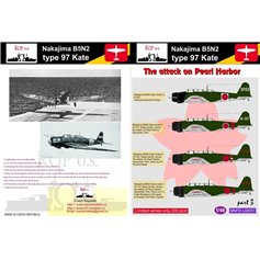 Ropos 1:48 Kalkomanie do Nakajima B5N2 type 97 Kate - THE ATTACK ON PEARL HARBOUR