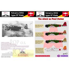 Ropos 1:48 Kalkomanie do Nakajima B5N2 type 97 Kate - The THE ATTACK ON PEARL HARBOUR