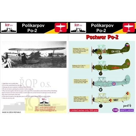 ROP o.s. MNFDL48048 1:48 Polikarpov Po-2/U-2 - Postwar PO-2