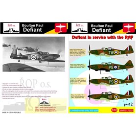 ROP o.s. MNFDL72031 1:72 Boulton Paul Defiant - Defiant in service with the RAF