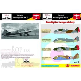 ROP o.s. MNFDL72038 1:72 Bristol Beaufighter Mk.X - Beaufighter foreign ministry