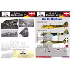 Ropos 1:72 Kalkomanie do Bristol Blenheim Mk.IV - AXIS THE BLENHAIM