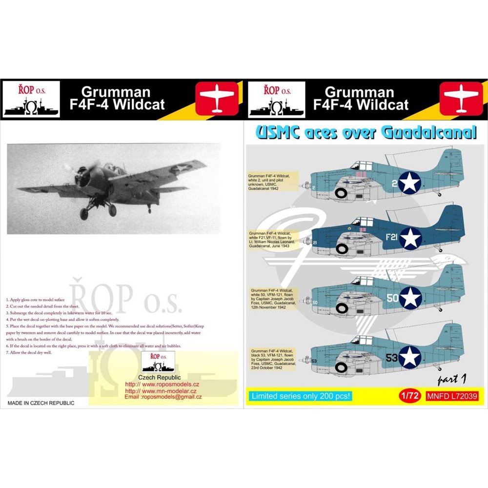 thumbnail image 2 of De Agostini 1:72 Scale F4F Wildcat Diecast Model - USMC VMF-224 Fighting Bengals 2 of 4