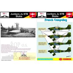 Ropos 1:72 Kalkomanie do Junkers Ju-87B Stuka - FRENCH CAMPAIGN