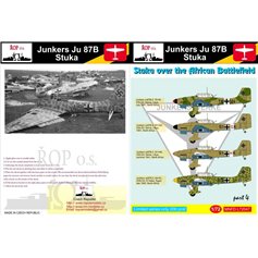 Ropos 1:72 Kalkomanie do Junkers Ju-87B Stuka - STUKAS OVER THE AFRICAN BATTLEFIELD