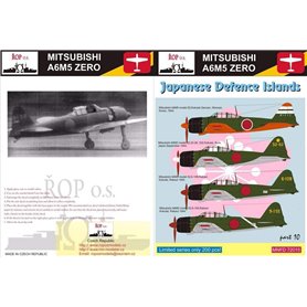 ROP o.s. MNFDL72015 1:72 Mitsubishi A6M5 Zero Model 52 - Japanese Defence Islands