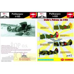 Ropos 1:72 Kalkomanie do Polikarpov I-153 - STALIN'S FALCONS ON I-153