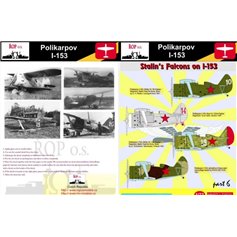 Ropos 1:72 Kalkomanie do Polikarpov I-153 - STALIN'S FALCONS ON I-153