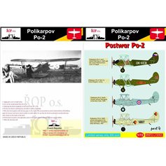 Ropos 1:72 Kalkomanie do Polikarpov Po-2/U-2 - POST WAR PO-2