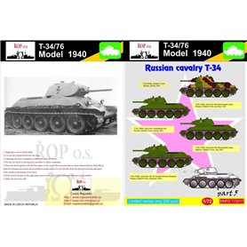 ROP o.s. MNFDT72017 1:72 T-34/76 Model 1940 - Russian cavalry T-34