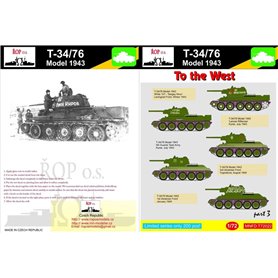 ROP o.s. MNFDT72022 1:72 T-34/76 Model 1943 - To the West