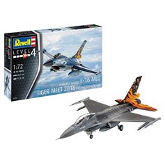 Revell 1:72 F-16 MLU - TIGER MEET 2018 - 31 SQN. KLEIN-BROGEL - MODEL SET - w/paints 