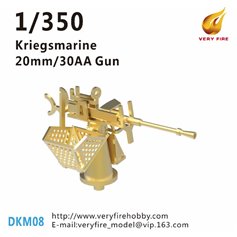 Very Fire 1:350 Działko 20mm/30 do okrętów Kriegsmarine - 16szt.