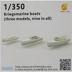 Very Fire DKM05 1/350 DKM Boats (3 Types,9 Boats)