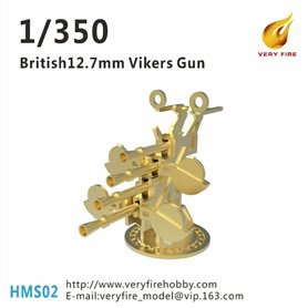 Very Fire HMS02 1/350 British 12.7mm Vickers (8 sets)
