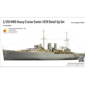 Very Fire VF350020 1/350 HMS Heavy Cruiser Exeter 1939 Detail Up Set