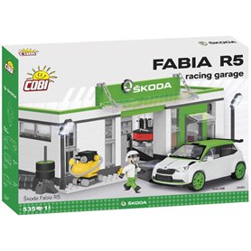 Cobi 24580 Cars Skoda Fabia R5 Racing Garage 525kl