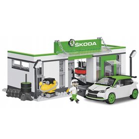 Cobi 24580 Cars Skoda Fabia R5 Racing Garage 525kl
