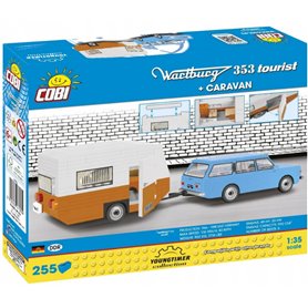 Cobi 24592 Cars Wartburg 353 tourist + caravan 255