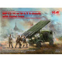 ICM 1:35 BM-13-16 ON W.O.T. 8 CHASSIS W/SOVIET CREW