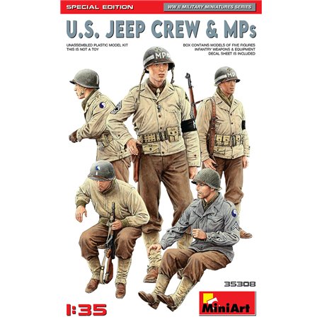 Mini Art 35308 US Jeep Crew & MPs. Special Edition