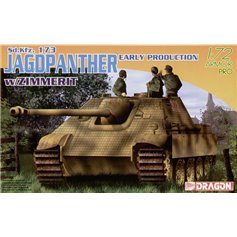 Dragon ARMOR 1:72 Sd.Kfz.173 Jagdpanther - EARLY PRODUCTION W/ZIMMERIT