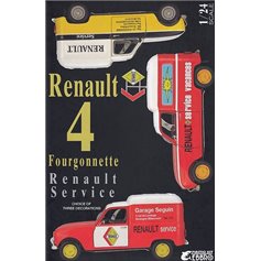 EBBRO 1:24 Renault 4 Fourgonnette - RENALUT SERVICE 