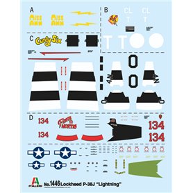Italeri 1:72 P-38J Lightning