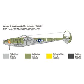 Italeri 1:72 P-38J Lightning