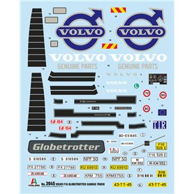 Italeri 1:24 Volvo F16 Globetrotter Canvas with elevator