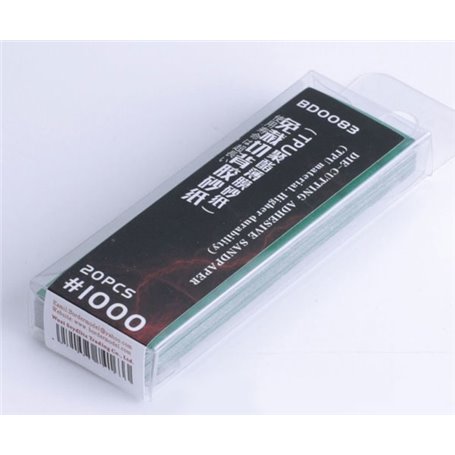 Border Model BD0083 Die-Cutting Adhesive Sandpaper #1000 - 20 pcs. ( TPU Material - Higher Durability )
