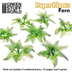 Green Stuff World Roślinność wycięta z papieru PAPER PLANTS - FERN