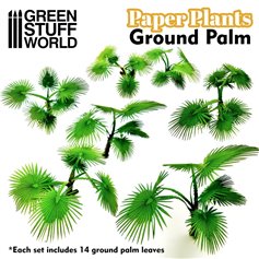 Green Stuff World Roślinność wycięta z papieru PAPER PLANTS - GROUND PALM