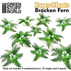 Green Stuff World Roślinność wycięta z papieru PAPER PLANTS - BRACKEN FERN