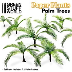 Green Stuff World Roślinność wycięta z papieru PAPER PLANTS - PALM TREES