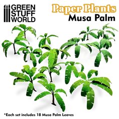 Green Stuff World Roślinność wycięta z papieru PAPER PLANTS - MUSA TREES