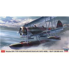 Hasegawa 1:48 Nakajima E8N1 Type 95 - RECONNAISSANCE SEAPLANE (DAVE) MODEL 1 - HEAVY CRUIER MAYA