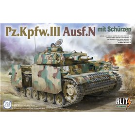 Takom-Blitz 8005 1/35 Pz.Kpw.III Ausf.N mit Schurzen