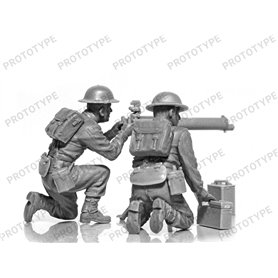 ICM 36646 WWII British Vickers MG Crew (Vickers MG & 2 figures)