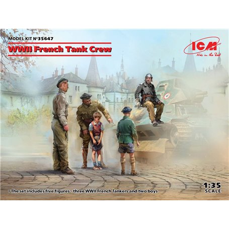 ICM 35647 WWII French Tank Crew (4 figures)