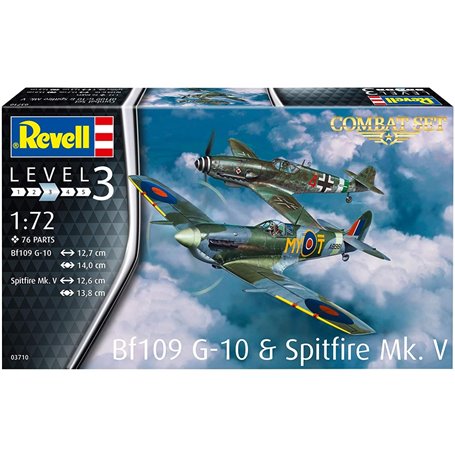 Revell 03710 1/72 BF109G-10 & Spitfire MK.V