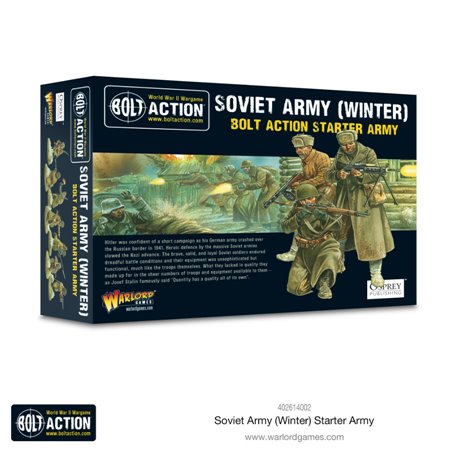 Bolt Action Soviet Army Winter Starter army - Plastic & Metal Box
