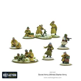 Bolt Action Soviet Army Winter Starter army - Plastic & Metal Box
